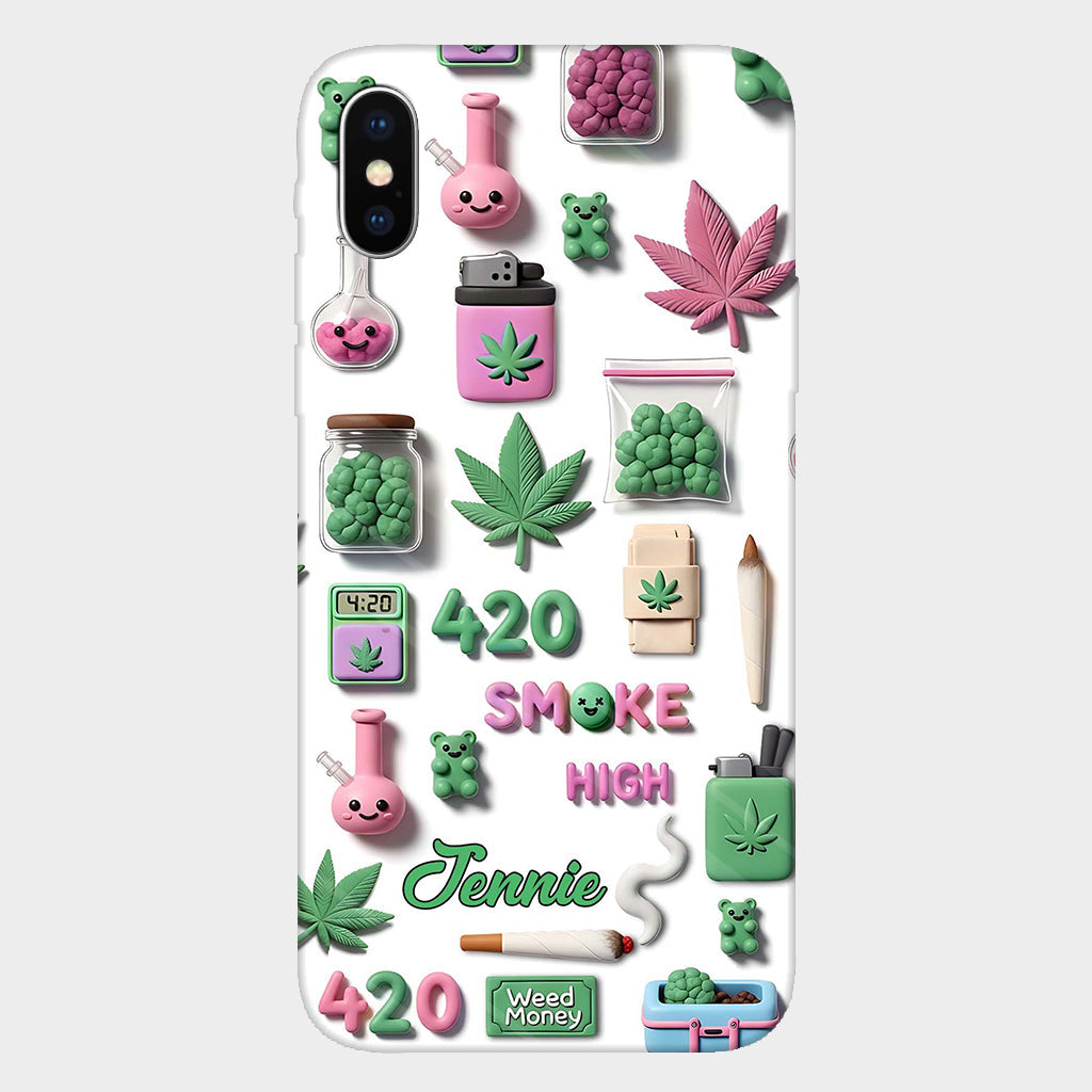 Coque de téléphone personnalisée Stoner Chic - Motif cannabis