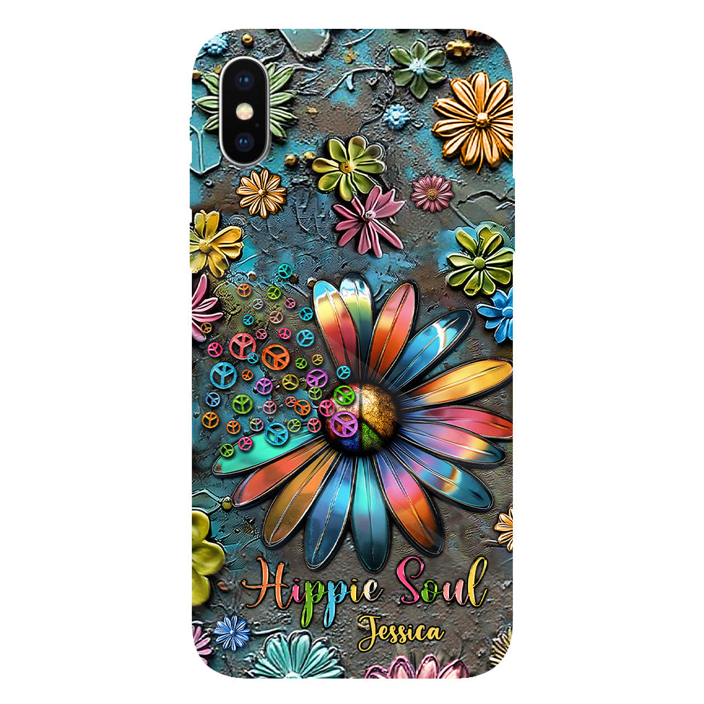 Hippie Soul – Personalisierte Handyhülle mit Hippie-Vollbilddruck