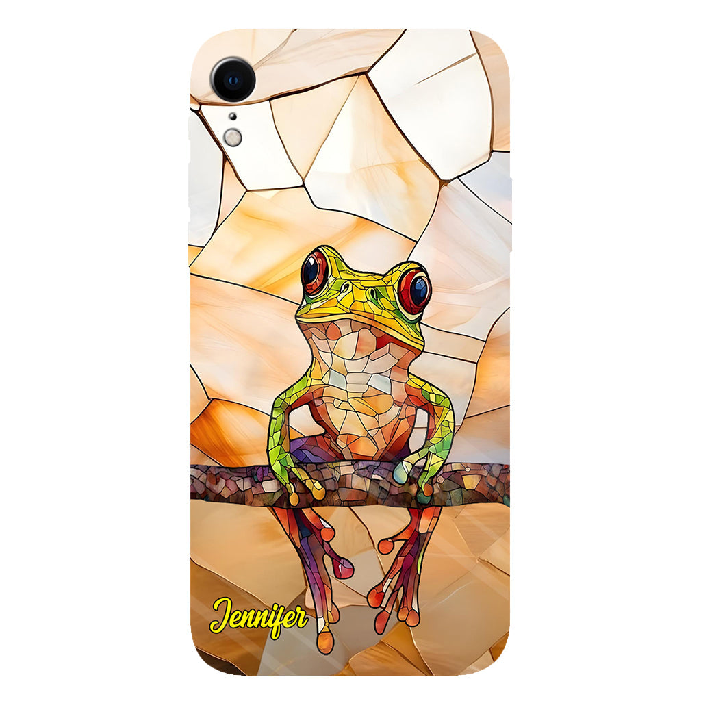 Frosch-Licht – Geschenk für Froschliebhaber – Personalisierte Handyhülle mit Frosch-Vollbilddruck
