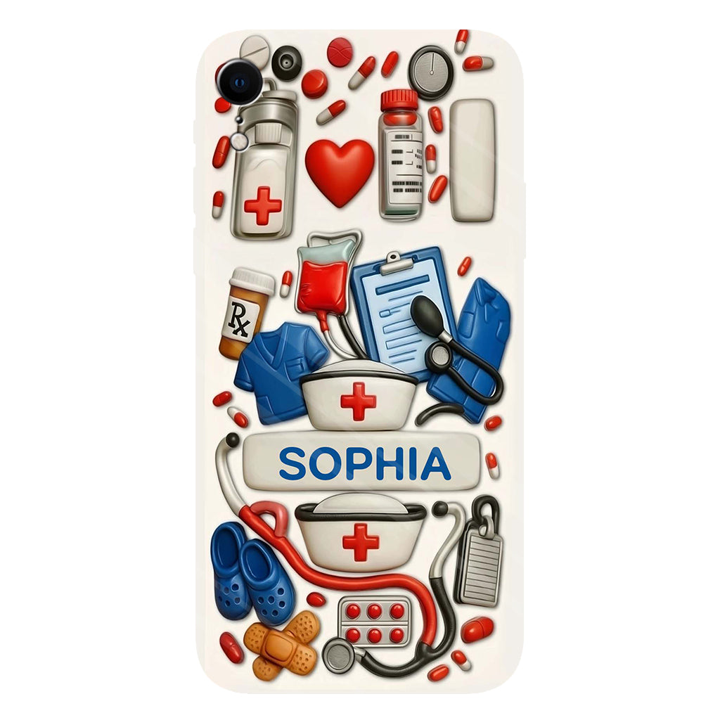 Les infirmières sont au cœur des soins de santé - Coque de téléphone personnalisée avec impression intégrale « Infirmière »
