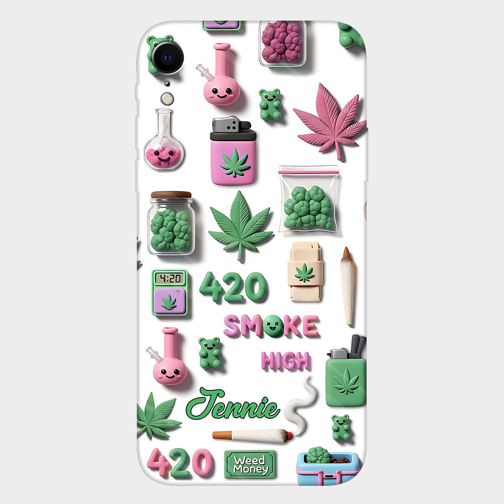 Coque de téléphone personnalisée Stoner Chic - Motif cannabis