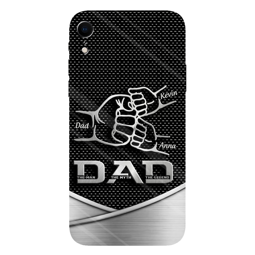 Dad The Man The Myth The Legend First Bump - Christmas Gift for Dad - Personalized Father Full Print Phone Case
