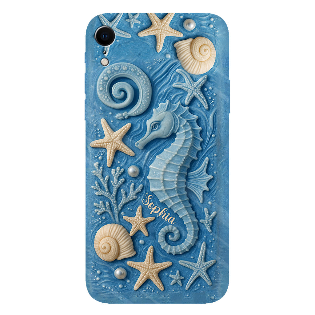 Juste une fille qui aime l'océan - Coque de téléphone personnalisée pour amoureux de la mer avec impression intégrale