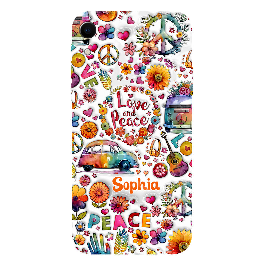 Hippie Soul – Personalisierte Handyhülle mit Hippie-Vollbilddruck