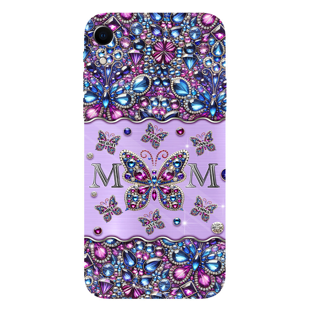 Mom And Children Butterflies - Personalized Mother Full Print Phone Case