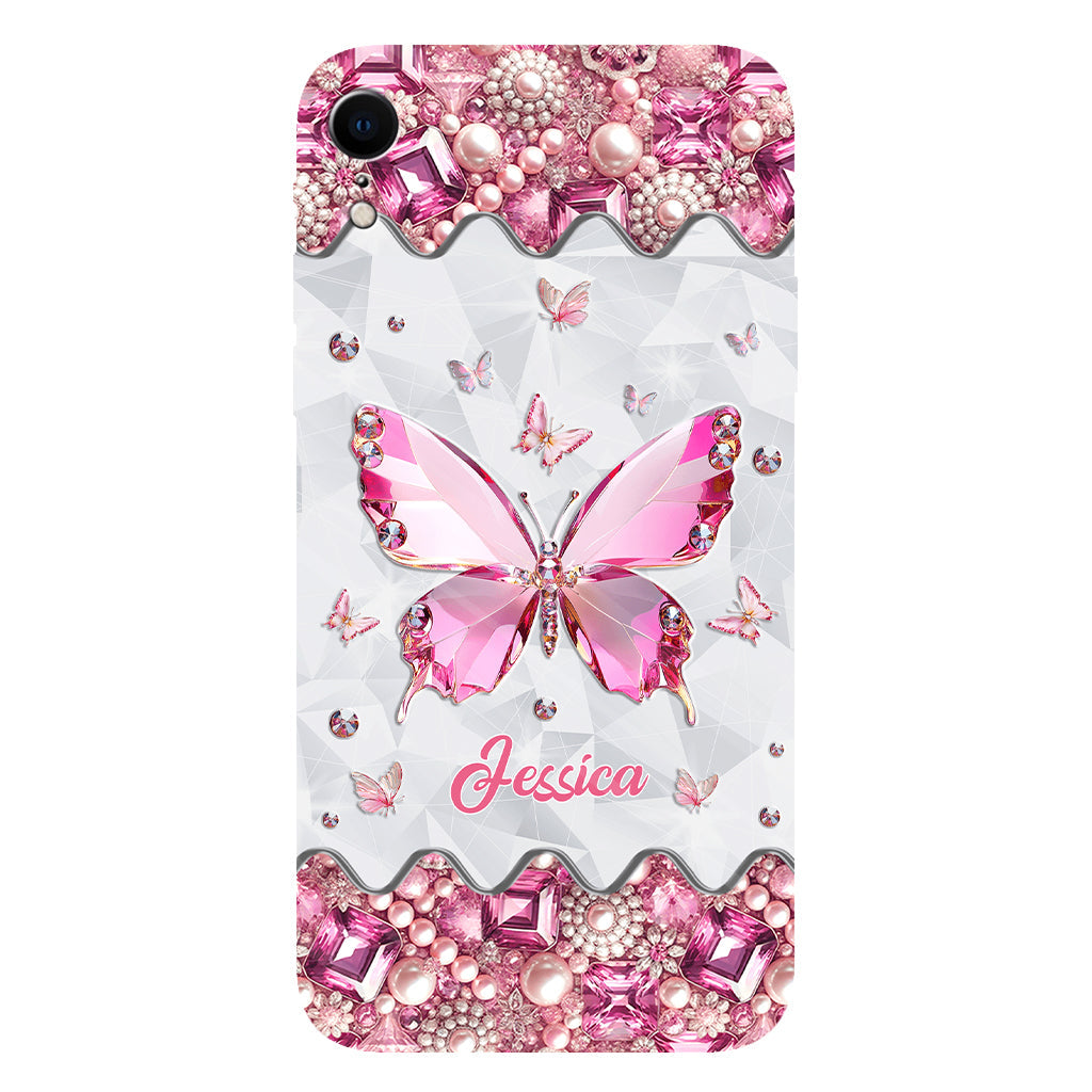 Love Butterfies - Coque de téléphone personnalisée avec imprimé papillon intégral