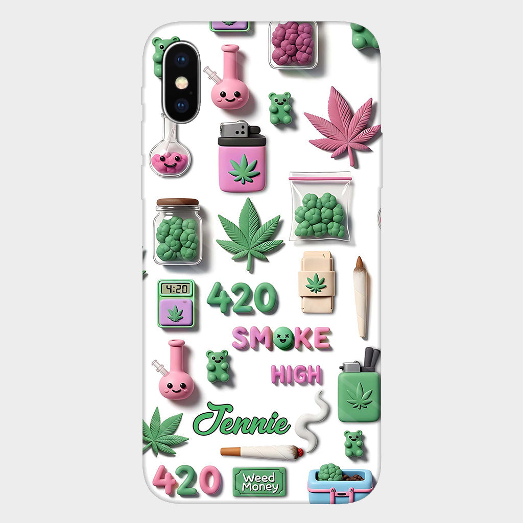 Coque de téléphone personnalisée Stoner Chic - Motif cannabis