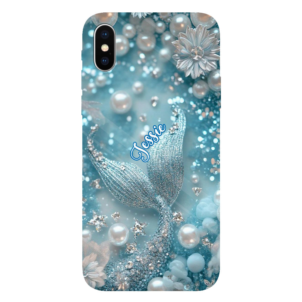 Petite plage salée - Coque de téléphone personnalisée pour amoureux de la mer avec impression intégrale