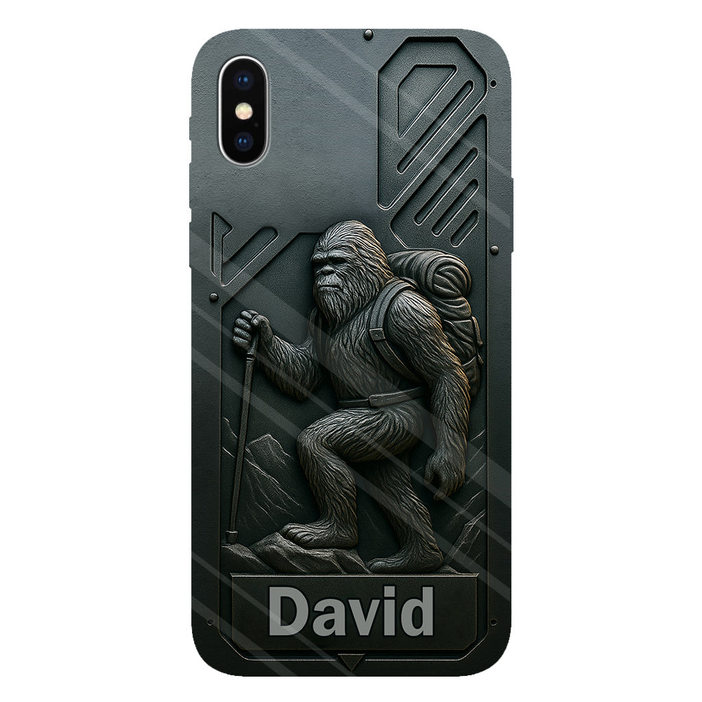 Sasquatch - Coque de téléphone personnalisée avec motif intégral de randonnée