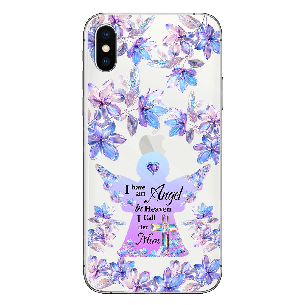 Angel In Heaven - Personalized Memorial Clear Phone Case