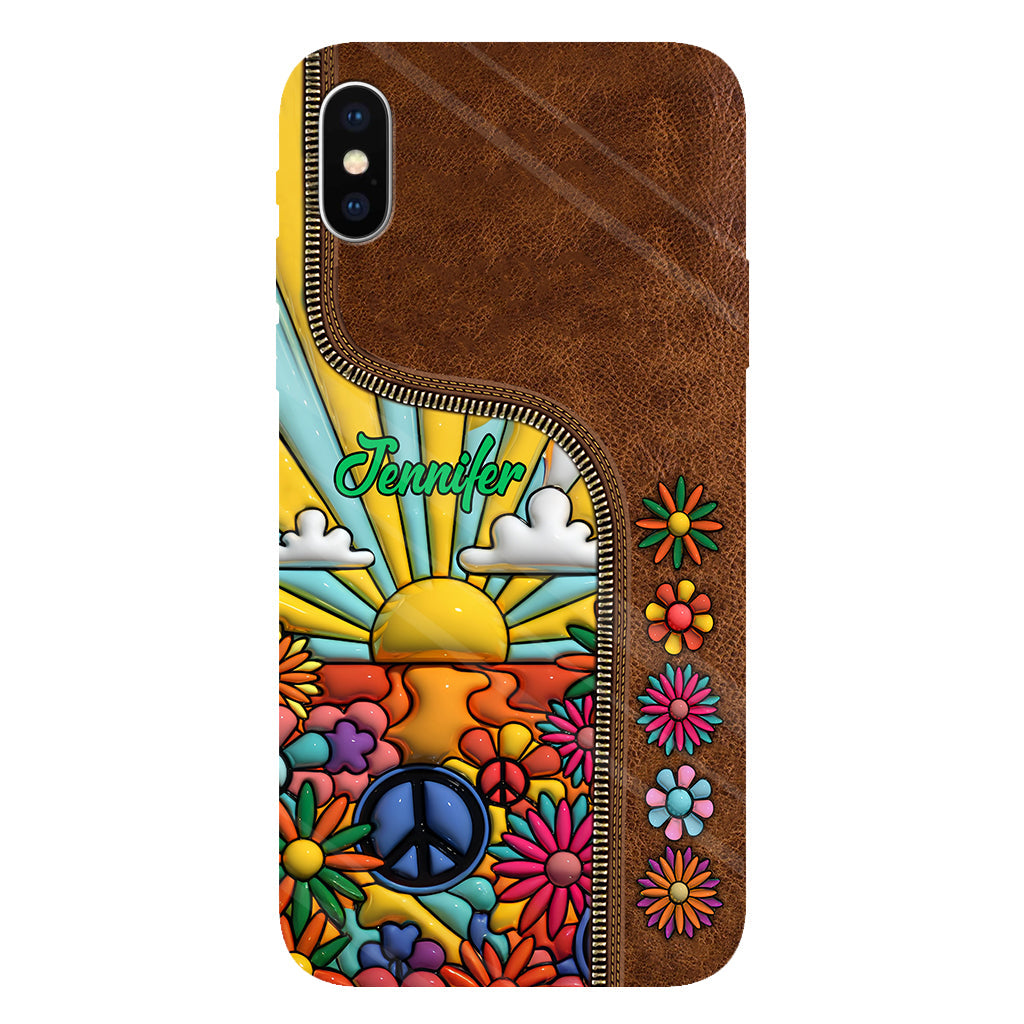Coque de téléphone personnalisée Hippie Soul - Motif hippie intégral