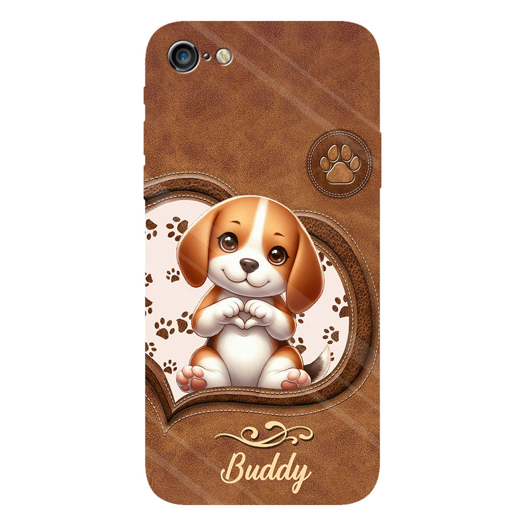 Adorables chiens - Coque de téléphone personnalisée avec imprimé intégral de chien