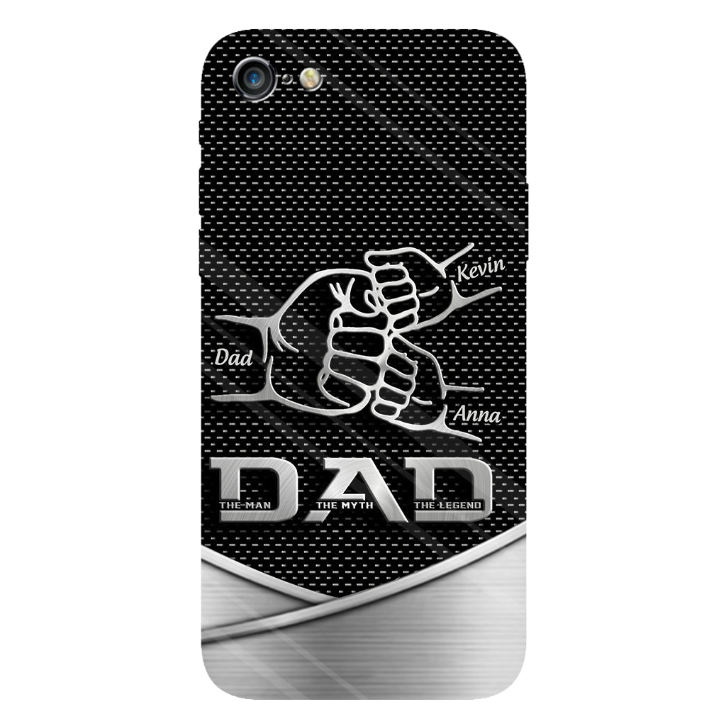 Dad The Man The Myth The Legend First Bump - Christmas Gift for Dad - Personalized Father Full Print Phone Case
