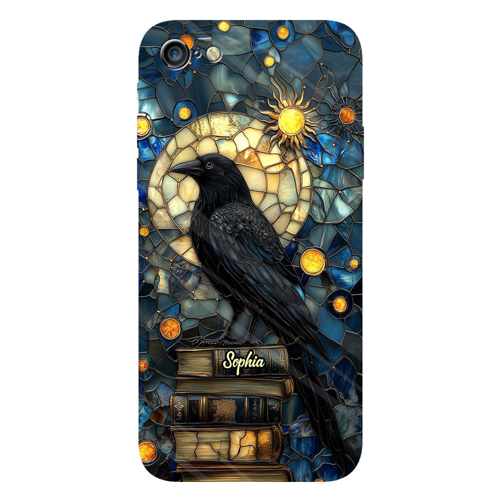 Raven Book Club - Coque de téléphone personnalisée avec livre intégral