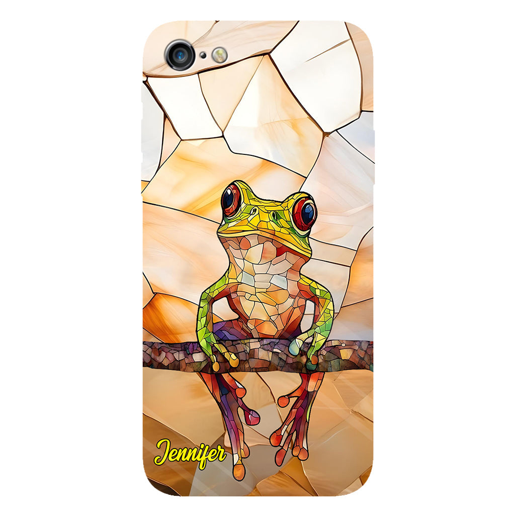 Frosch-Licht – Geschenk für Froschliebhaber – Personalisierte Handyhülle mit Frosch-Vollbilddruck