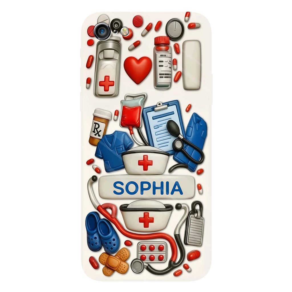 Les infirmières sont au cœur des soins de santé - Coque de téléphone personnalisée avec impression intégrale « Infirmière »