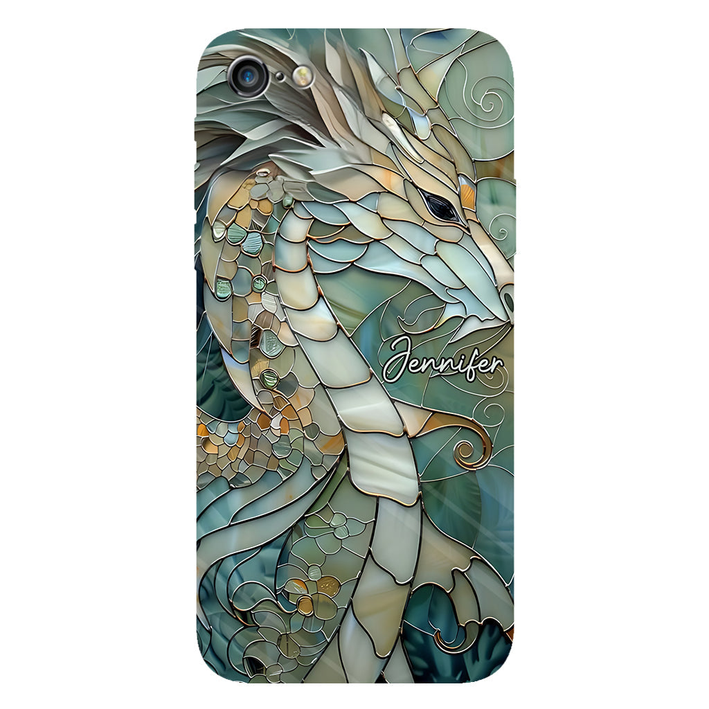 Coque de téléphone personnalisée avec motif dragon « J’adore les dragons »