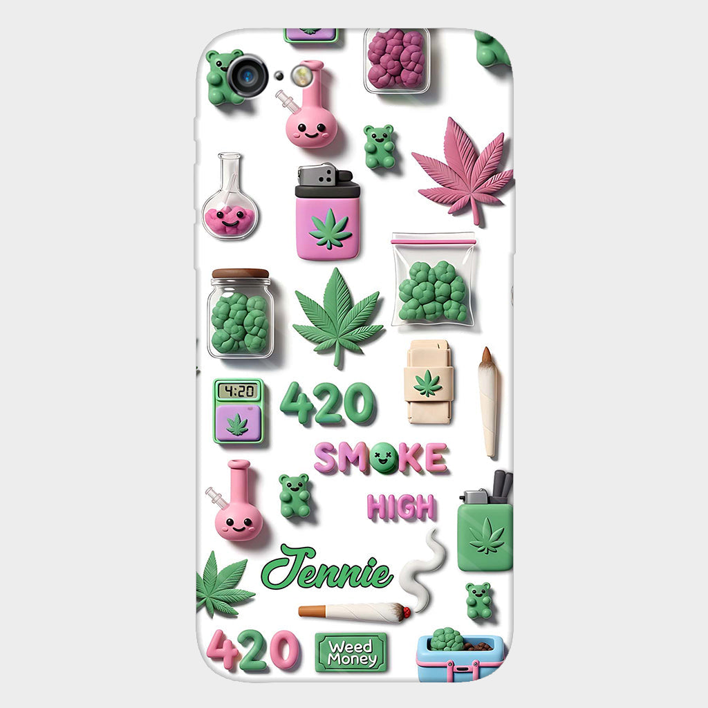 Coque de téléphone personnalisée Stoner Chic - Motif cannabis