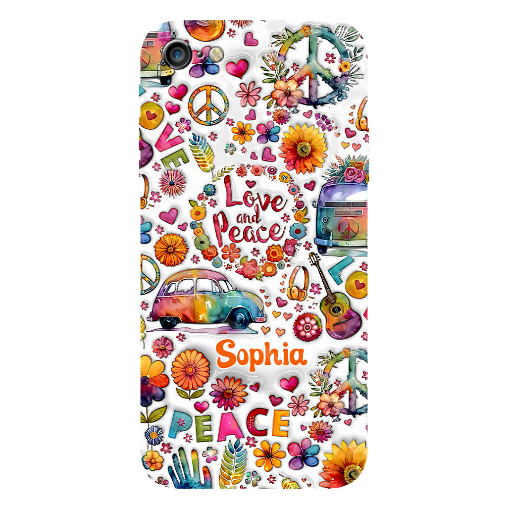 Hippie Soul – Personalisierte Handyhülle mit Hippie-Vollbilddruck