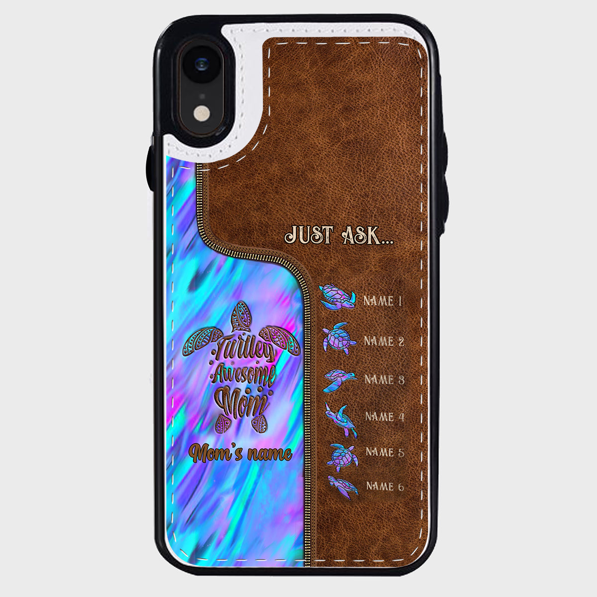 Holding Hands - Personalized Mother Foldable Wallet Phone Case