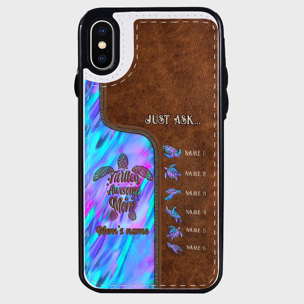 Holding Hands - Personalized Mother Foldable Wallet Phone Case