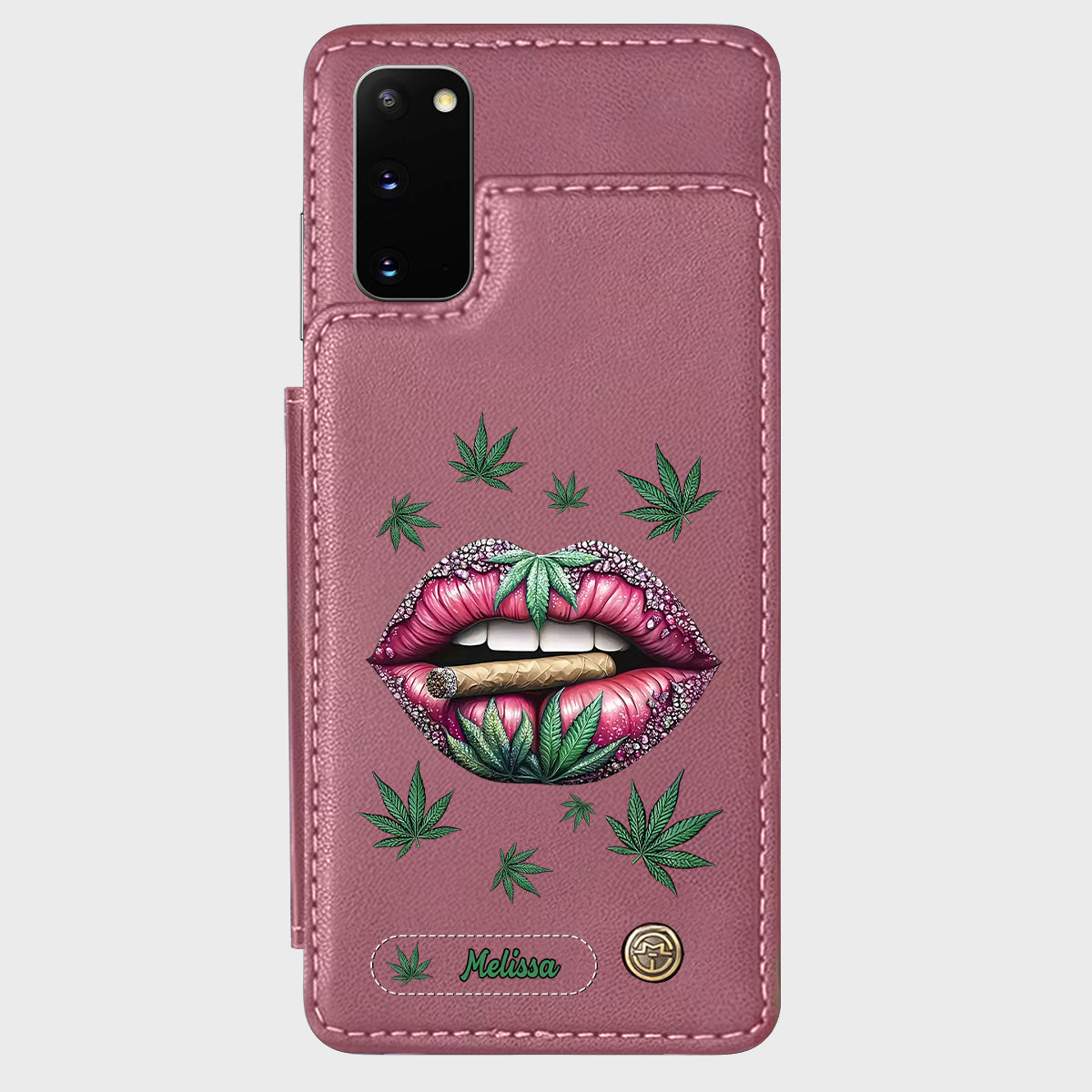 Hol dir den High – personalisierte Handyhülle mit Weed-Motiv