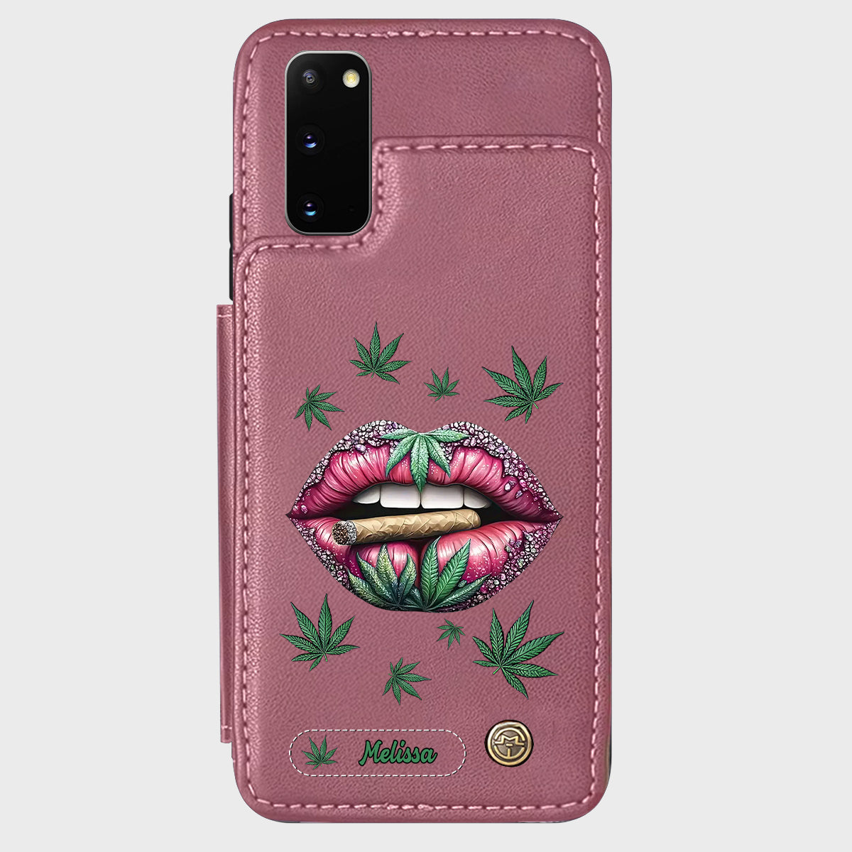 Hol dir den High – personalisierte Handyhülle mit Weed-Motiv