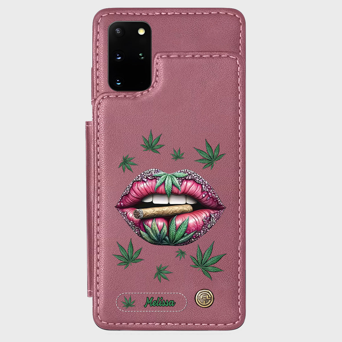 Hol dir den High – personalisierte Handyhülle mit Weed-Motiv