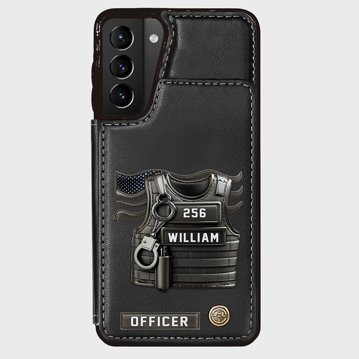 Dienen und Schützen – Personalisierte Handyhülle im Polizei-Look