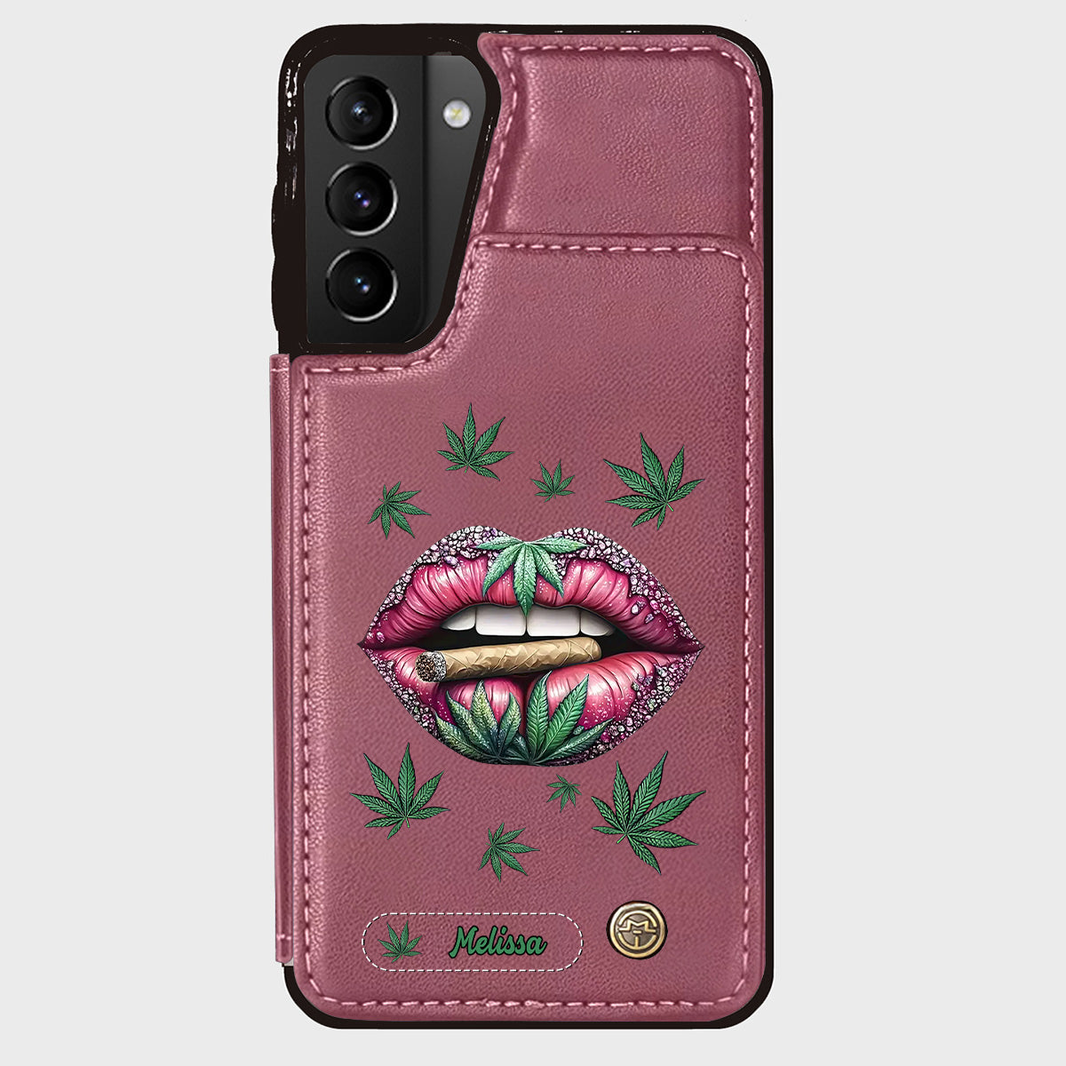 Hol dir den High – personalisierte Handyhülle mit Weed-Motiv