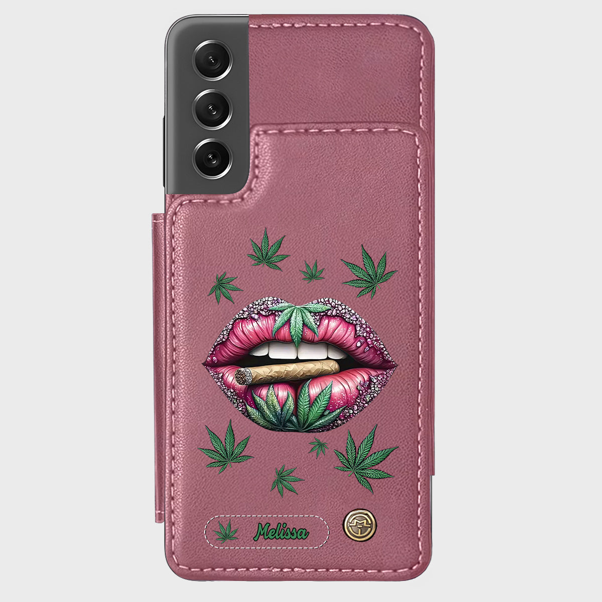 Hol dir den High – personalisierte Handyhülle mit Weed-Motiv