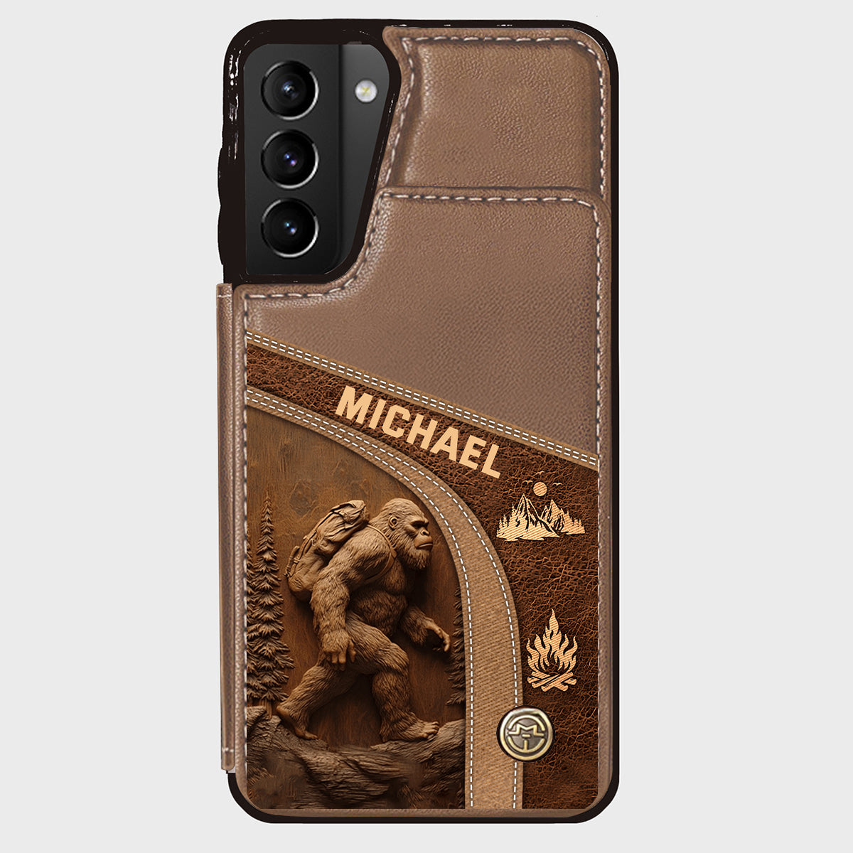 Étui portefeuille de randonnée personnalisé Sasquatch