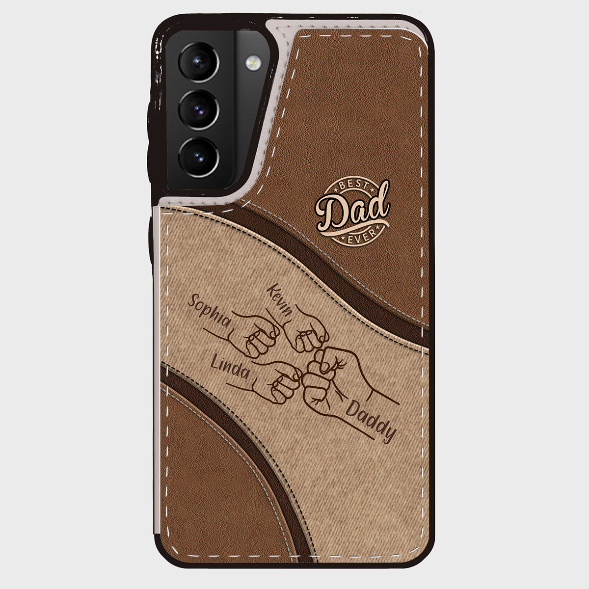 Fist Bump - Personalized Father Foldable Wallet Phone Case