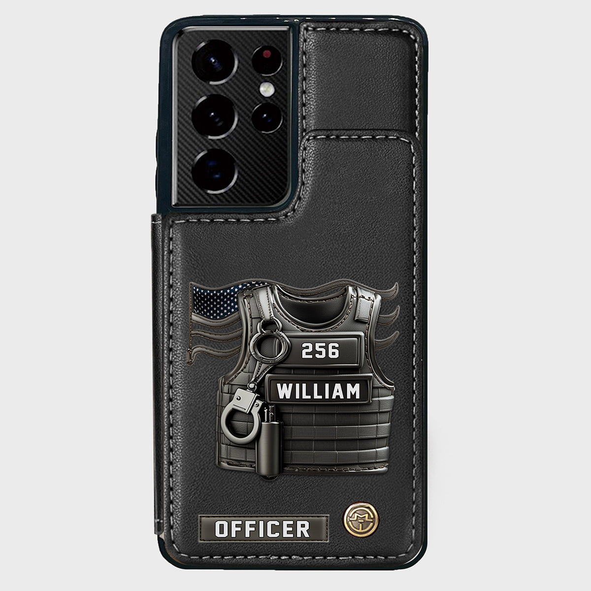 Dienen und Schützen – Personalisierte Handyhülle im Polizei-Look