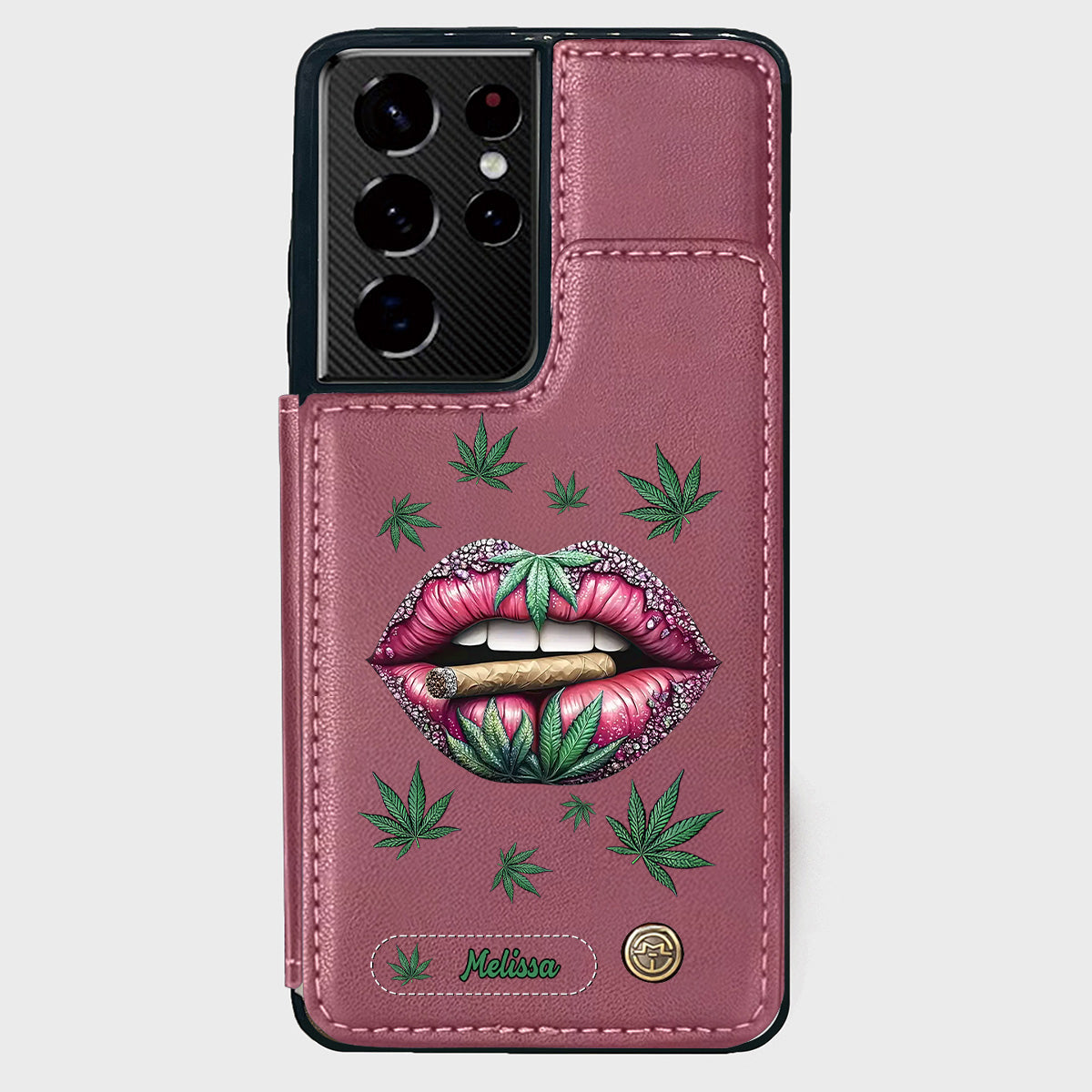 Hol dir den High – personalisierte Handyhülle mit Weed-Motiv