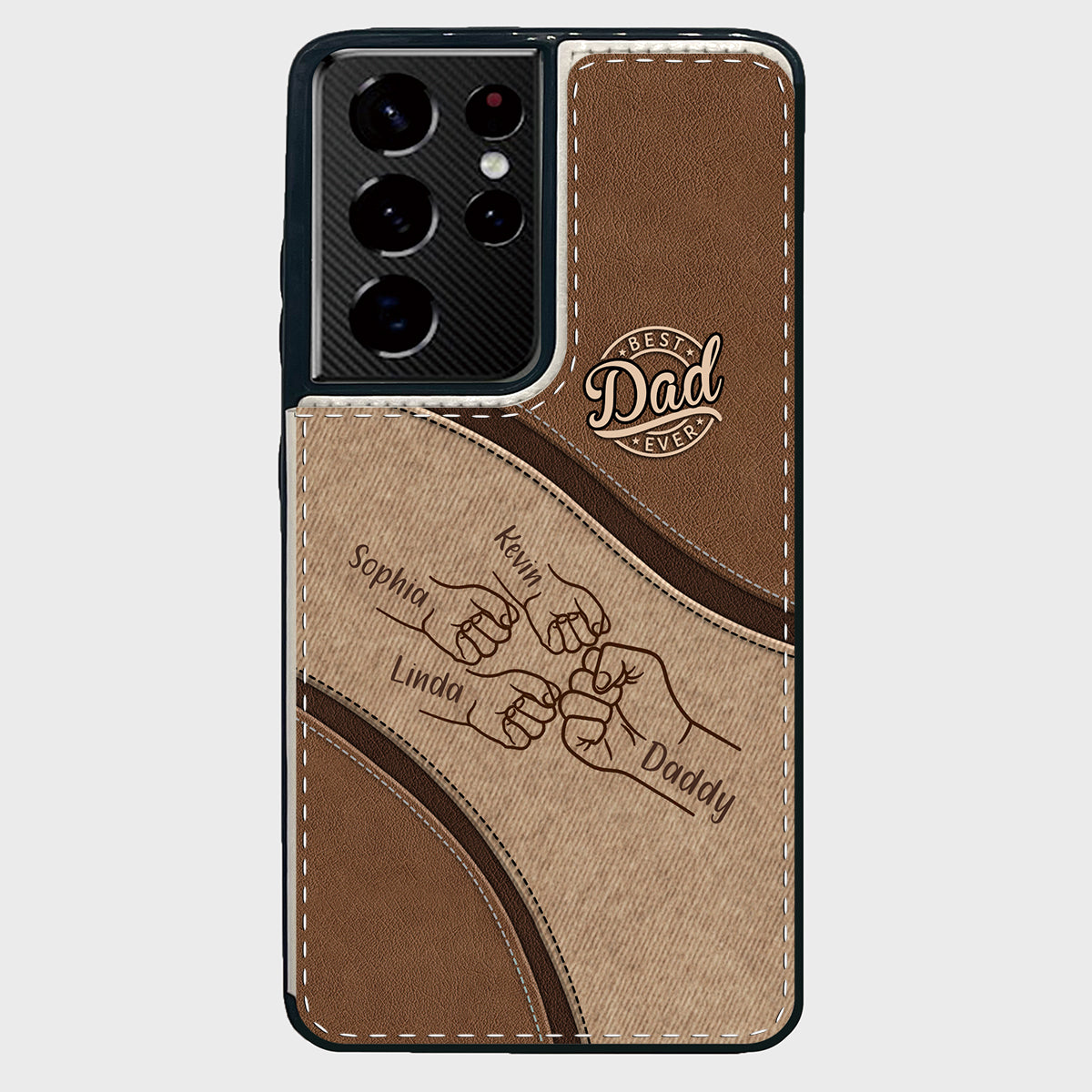 Fist Bump - Personalized Father Foldable Wallet Phone Case