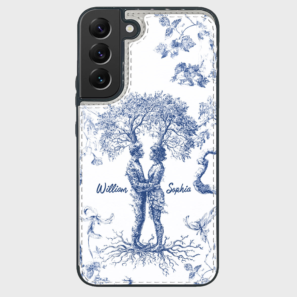 Anniversary Gift Toile De Jouy Style You & Me We Got This - Personalized Couple Foldable Wallet Phone Case