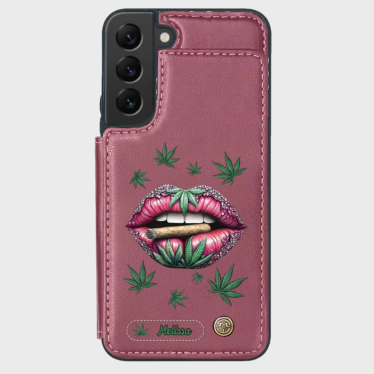 Hol dir den High – personalisierte Handyhülle mit Weed-Motiv