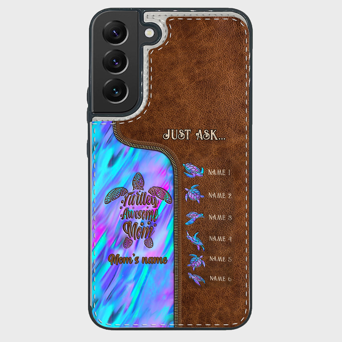Holding Hands - Personalized Mother Foldable Wallet Phone Case