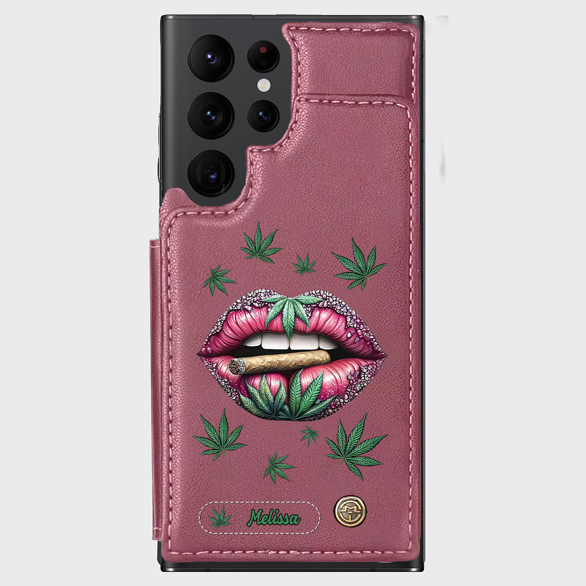 Hol dir den High – personalisierte Handyhülle mit Weed-Motiv