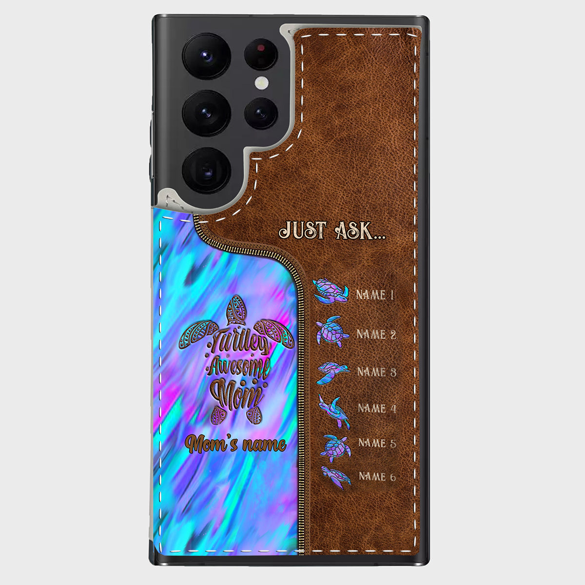Holding Hands - Personalized Mother Foldable Wallet Phone Case