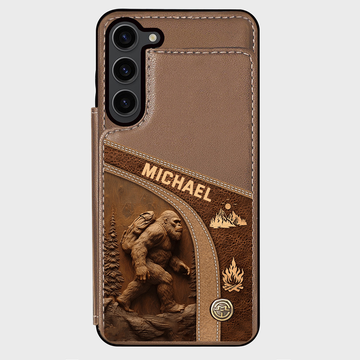 Étui portefeuille de randonnée personnalisé Sasquatch