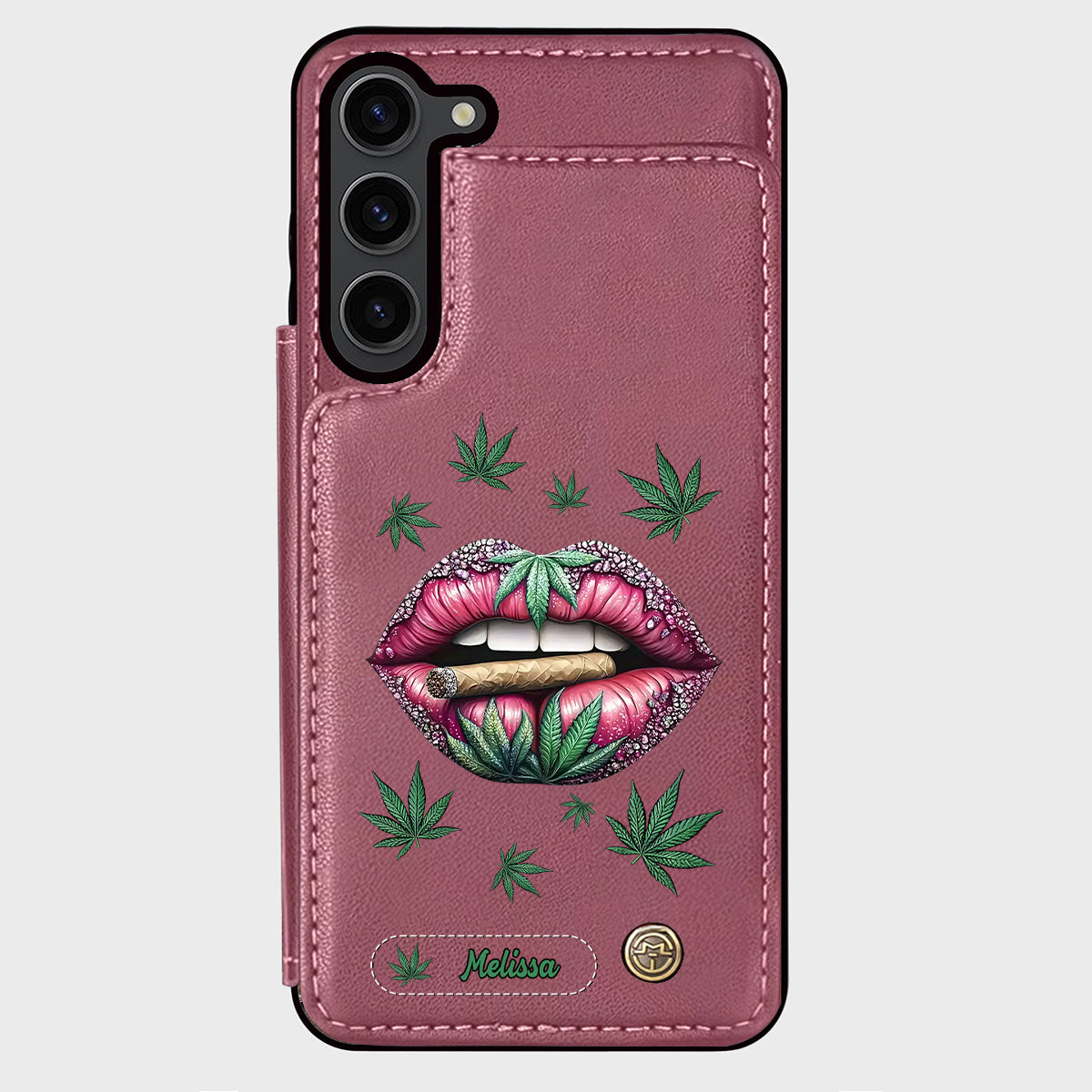 Hol dir den High – personalisierte Handyhülle mit Weed-Motiv