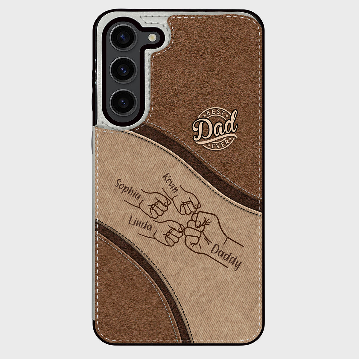 Fist Bump - Personalized Father Foldable Wallet Phone Case