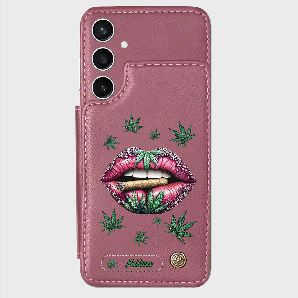 Hol dir den High – personalisierte Handyhülle mit Weed-Motiv