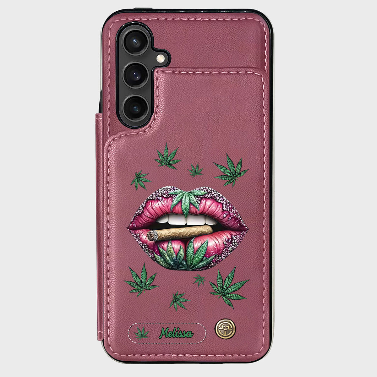 Hol dir den High – personalisierte Handyhülle mit Weed-Motiv
