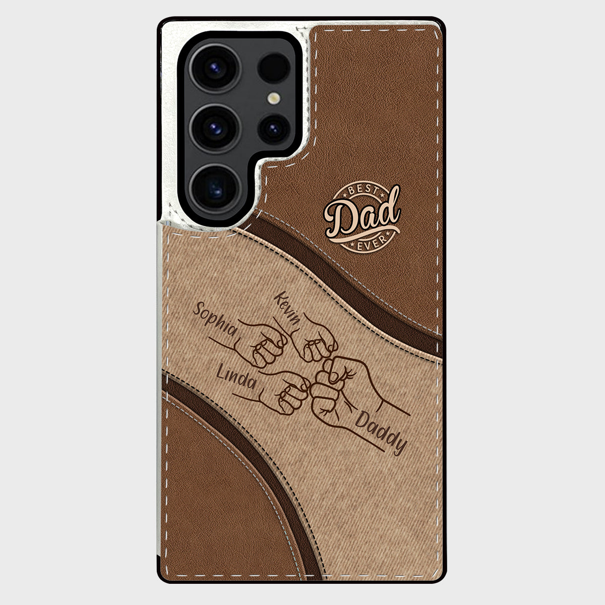 Fist Bump - Personalized Father Foldable Wallet Phone Case