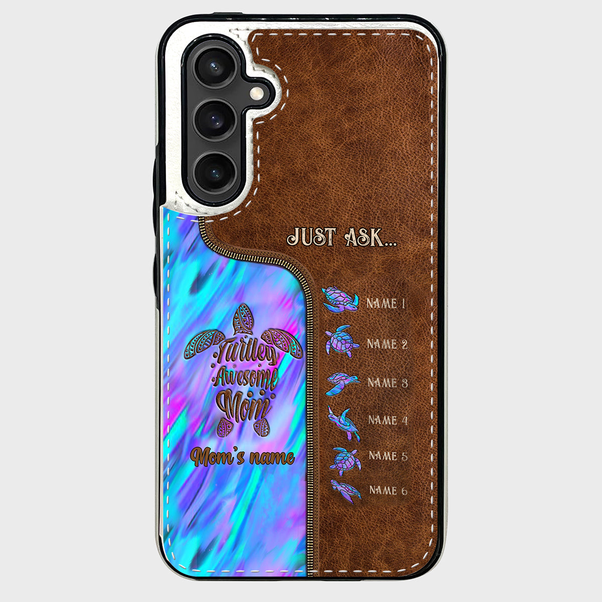 Holding Hands - Personalized Mother Foldable Wallet Phone Case