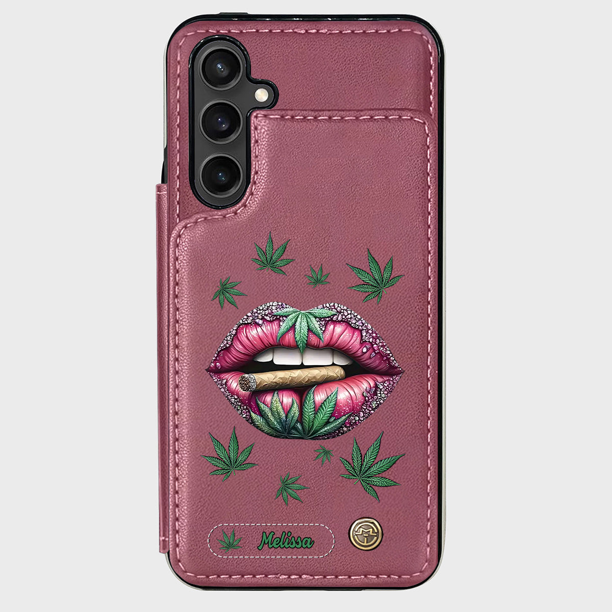 Hol dir den High – personalisierte Handyhülle mit Weed-Motiv