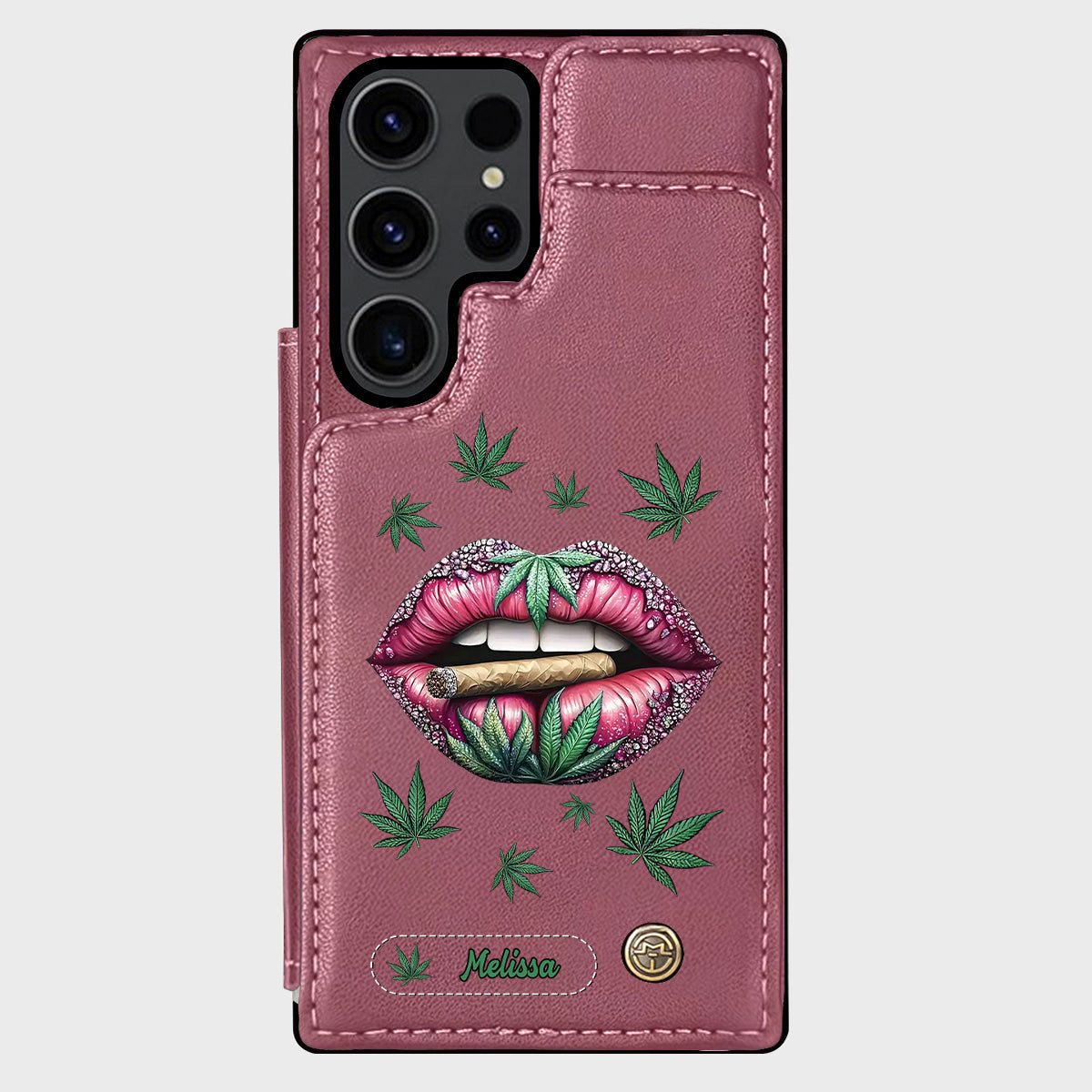 Hol dir den High – personalisierte Handyhülle mit Weed-Motiv